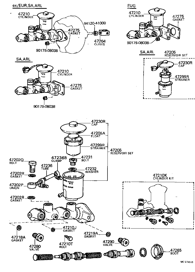  CRESSIDA |  BRAKE MASTER CYLINDER