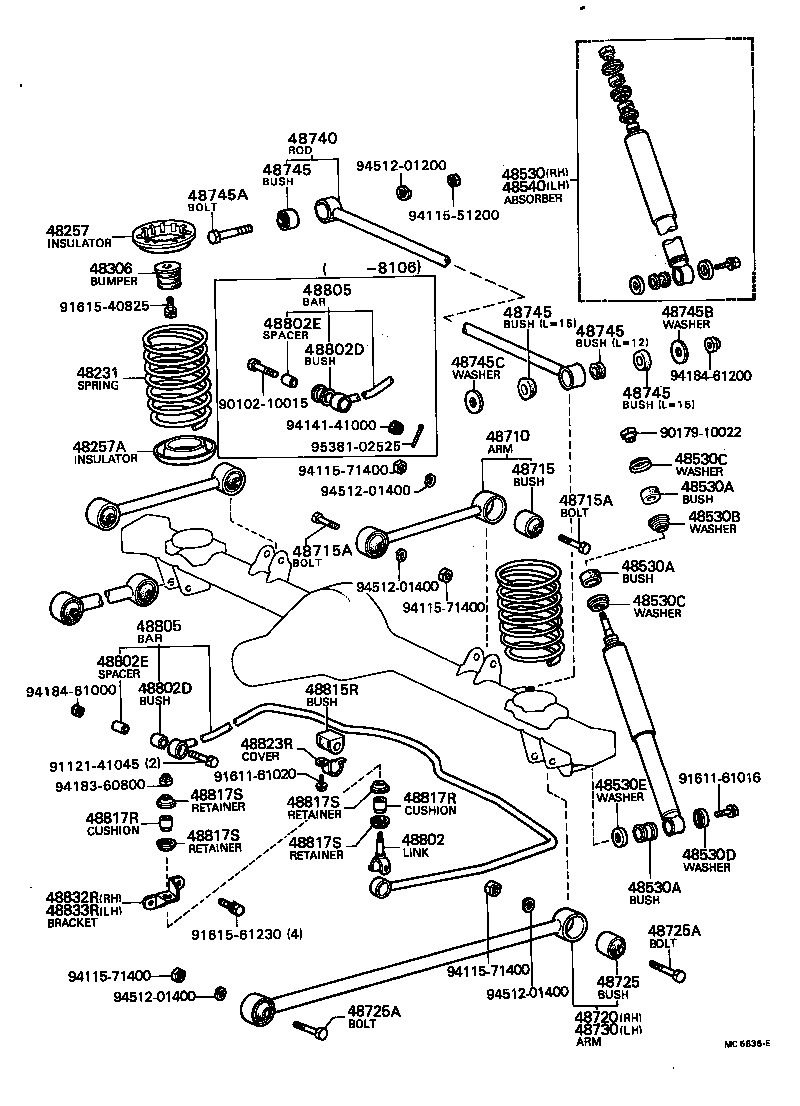  CORONA |  REAR SPRING SHOCK ABSORBER