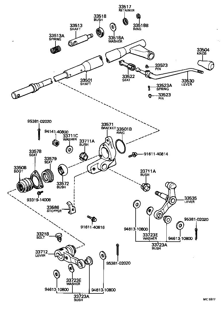  CRESSIDA |  CONTROL SHAFT CROSSSHAFT