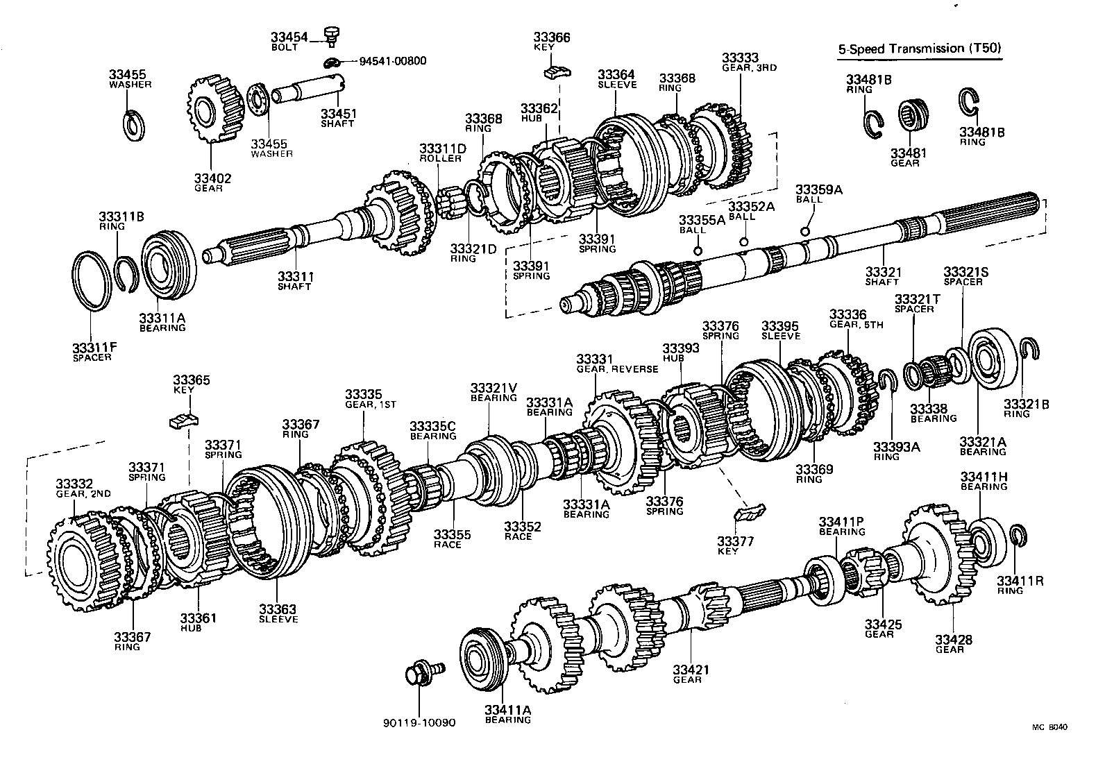  CARINA |  TRANSMISSION GEAR MTM