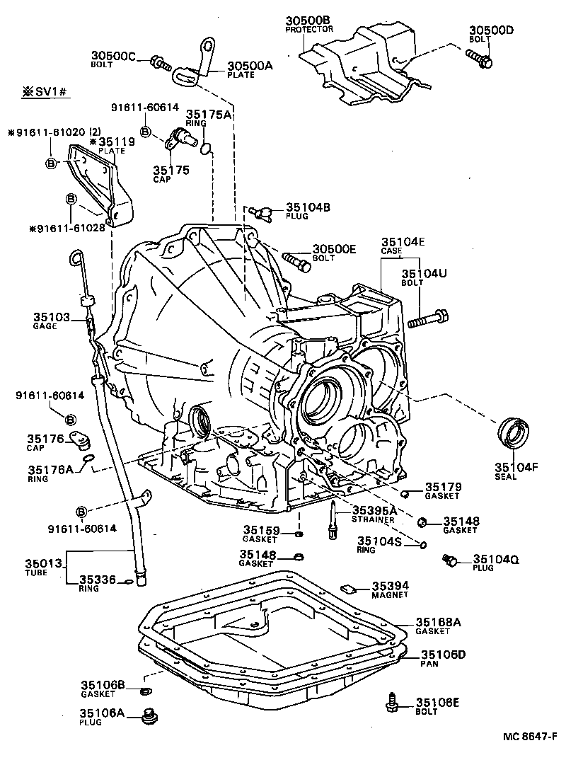  CAMRY |  TRANSMISSION CASE OIL PAN ATM