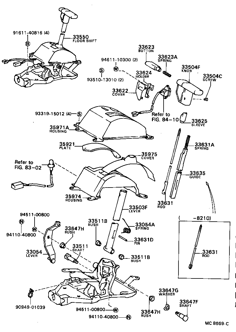  CAMRY |  SHIFT LEVER RETAINER