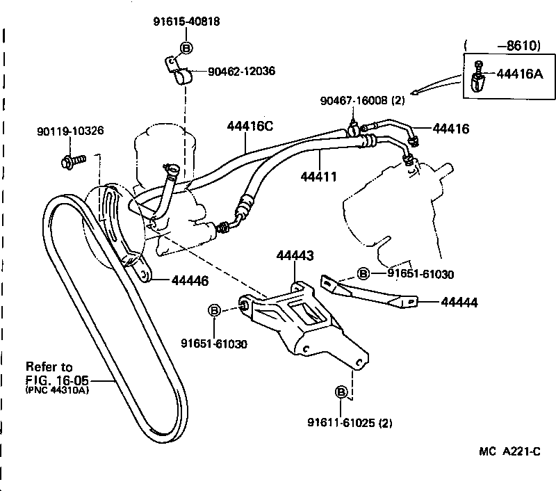  CROWN |  POWER STEERING TUBE