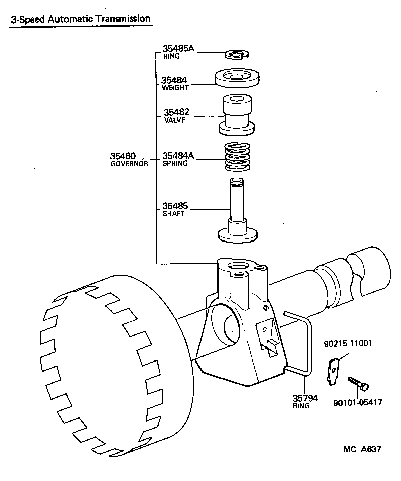  LITEACE |  REAR OIL PUMP GOVERNOR ATM