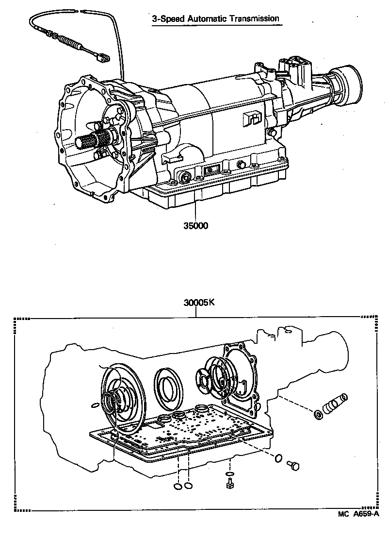  LITEACE |  TRANSAXLE OR TRANSMISSION ASSY GASKET KIT ATM