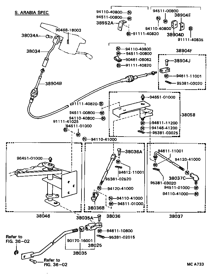  DYNA |  POWER TAKE OFF LEVER LINK