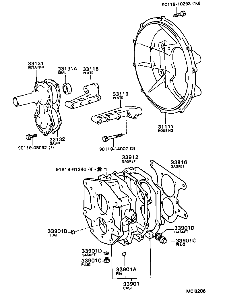  DYNA |  CLUTCH HOUSING TRANSMISSION CASE MTM