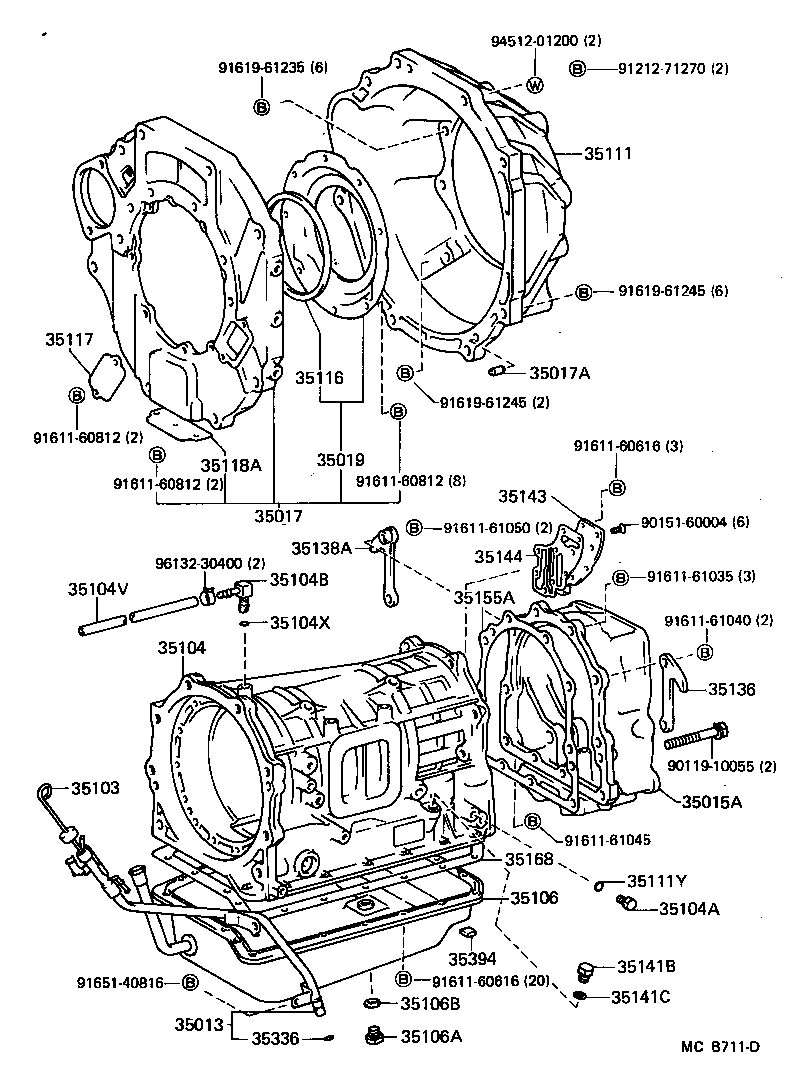  LAND CRUISER 60 |  TRANSMISSION CASE OIL PAN ATM