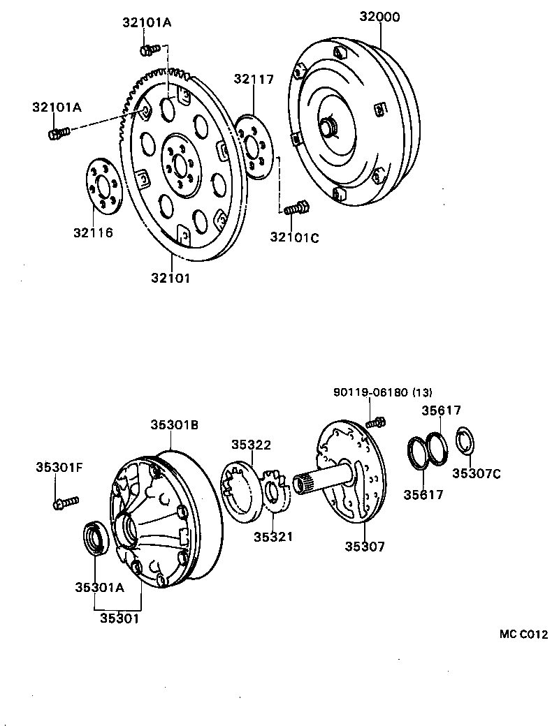  CROWN |  TORQUE CONVERTER FRONT OIL PUMP CHAIN ATM