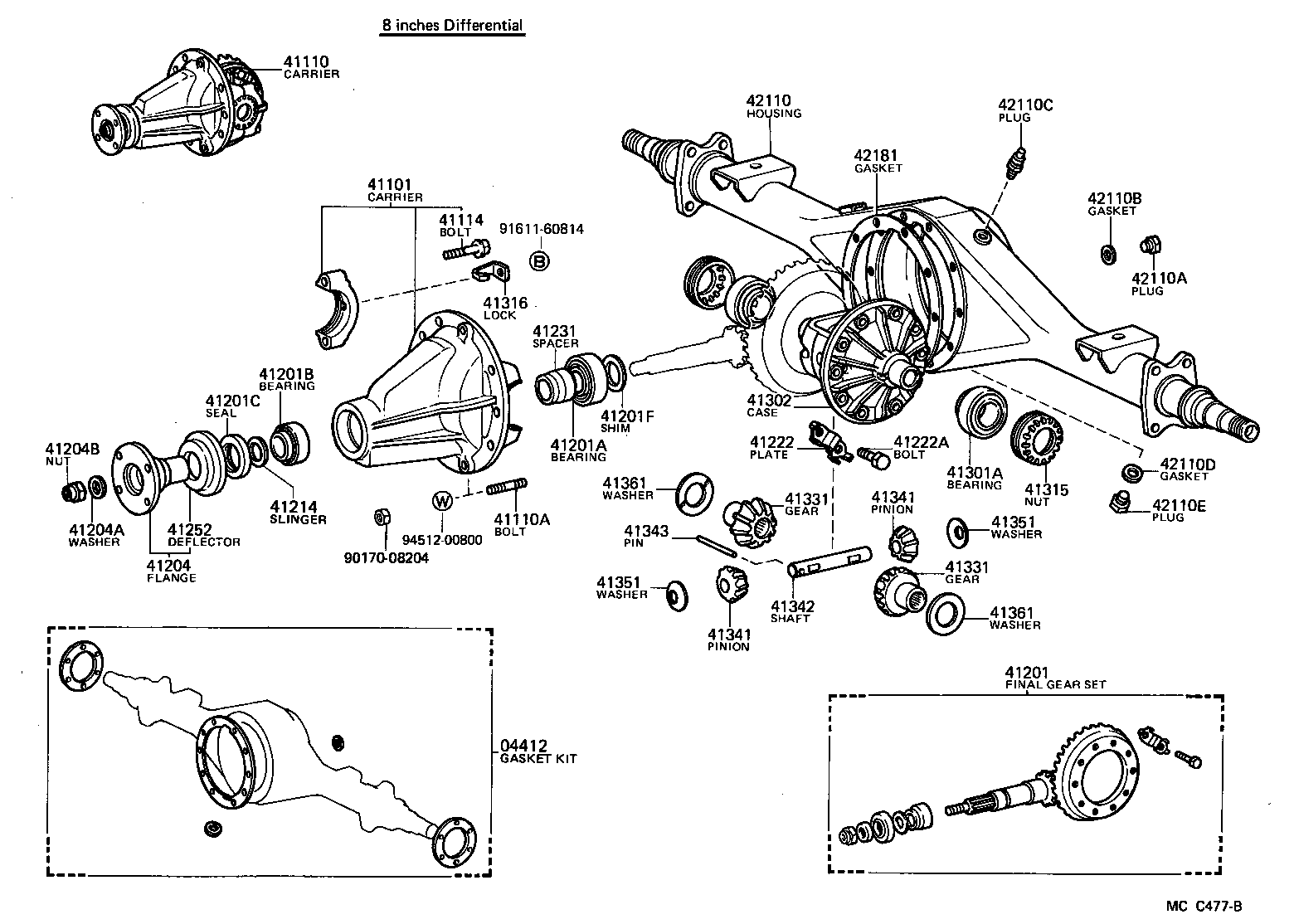  DYNA150 |  REAR AXLE HOUSING DIFFERENTIAL