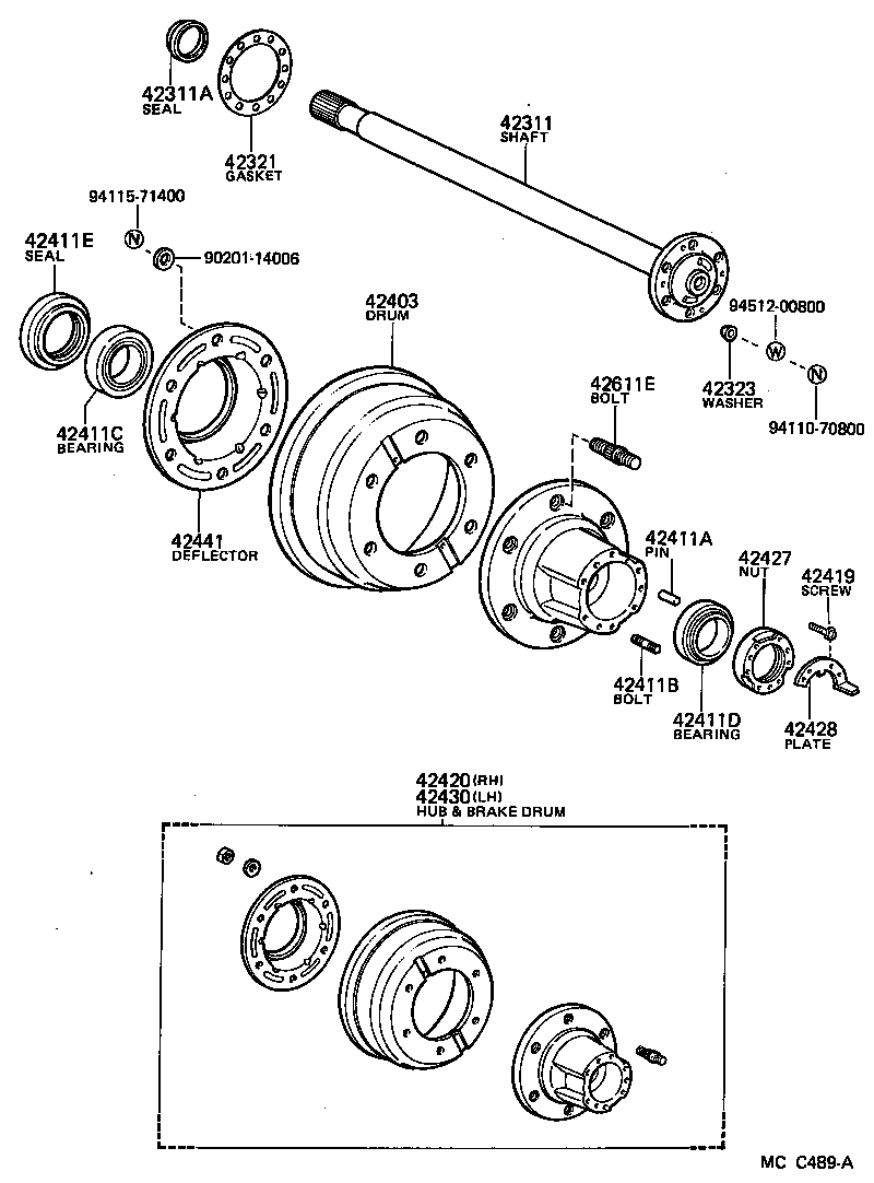  DYNA150 |  REAR AXLE SHAFT HUB