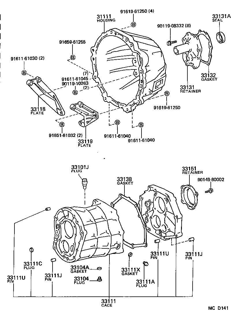  DYNA100 |  CLUTCH HOUSING TRANSMISSION CASE MTM