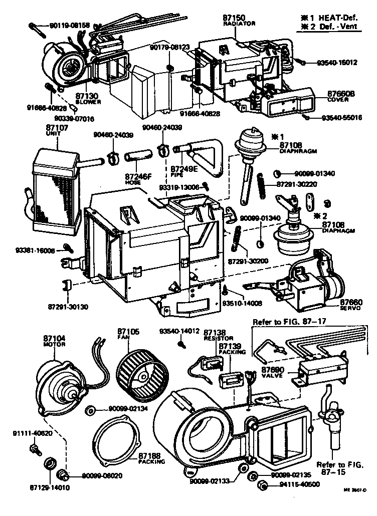  CROWN |  HEATING AIR CONDITIONING HEATER UNIT BLOWER