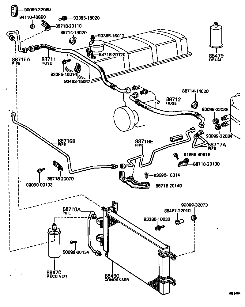  CORONA |  HEATING AIR CONDITIONING COOLER PIPING