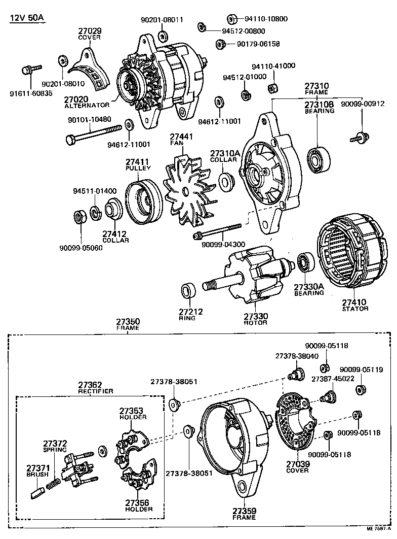  TERCEL |  ALTERNATOR