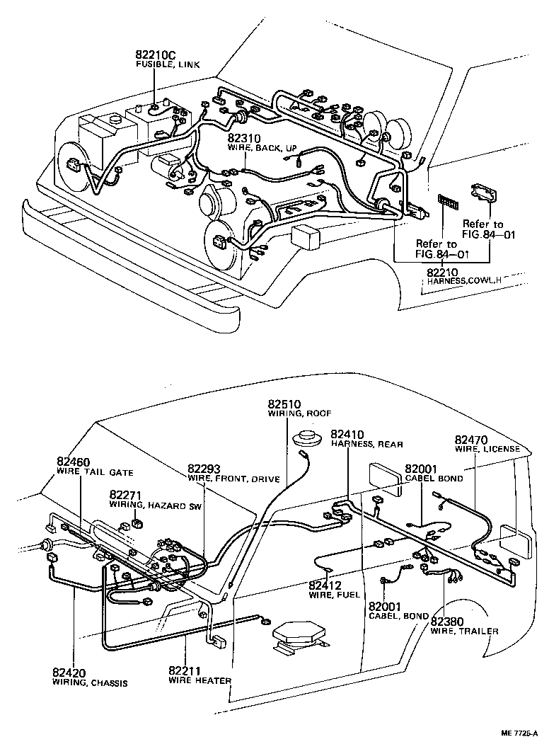  LAND CRUISER 40 45 55 |  WIRING CLAMP