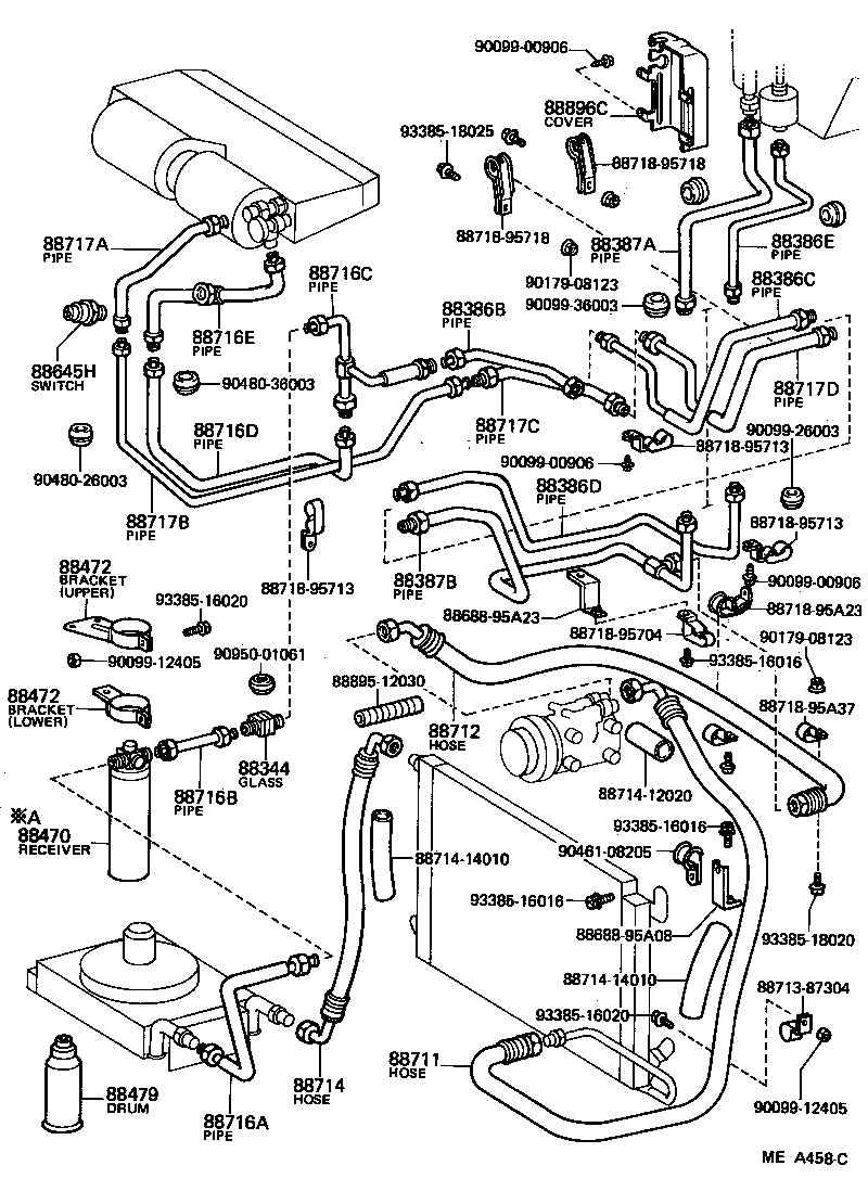  HIACE |  HEATING AIR CONDITIONING COOLER PIPING