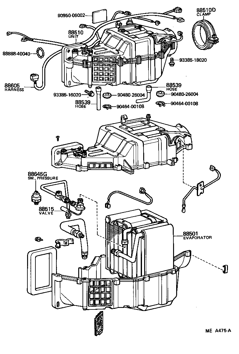  LITEACE |  HEATING AIR CONDITIONING COOLER UNIT