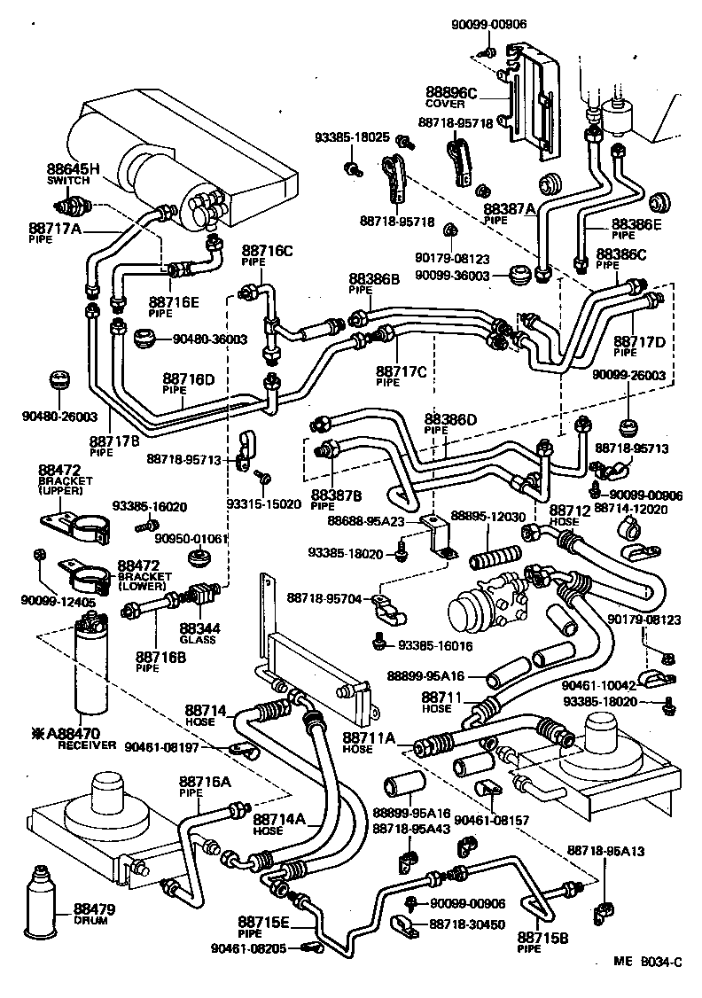  HIACE |  HEATING AIR CONDITIONING COOLER PIPING