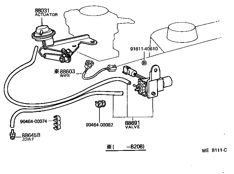  STARLET |  HEATING AIR CONDITIONING VACUUM PIPING