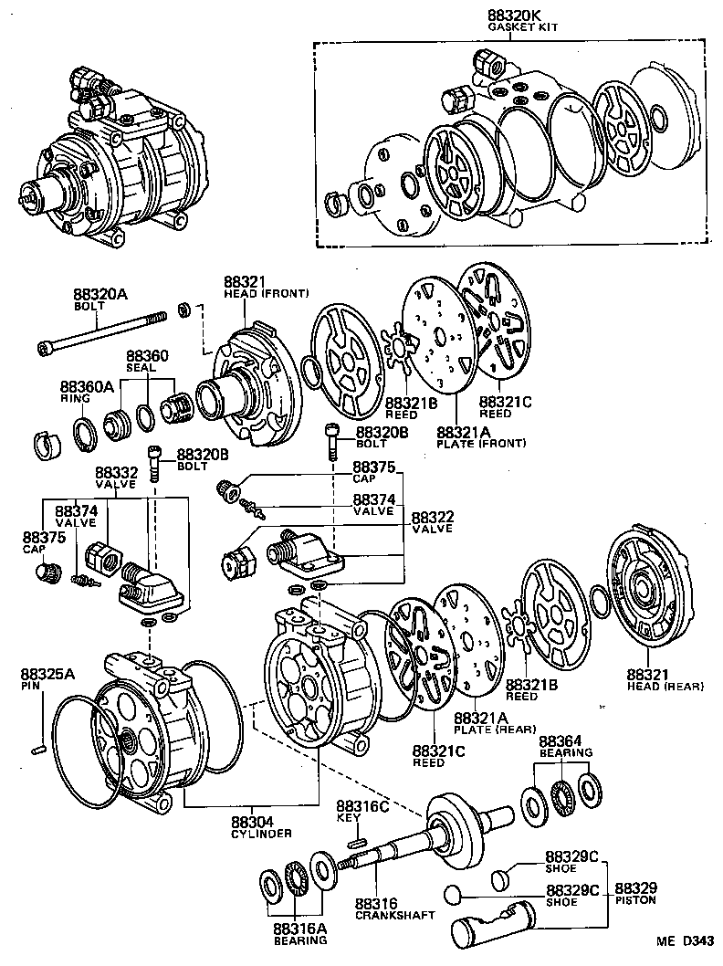  HIACE |  HEATING AIR CONDITIONING COMPRESSOR