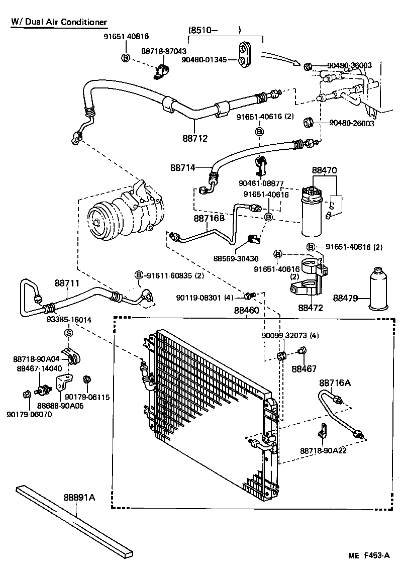  LAND CRUISER 60 |  HEATING AIR CONDITIONING COOLER PIPING