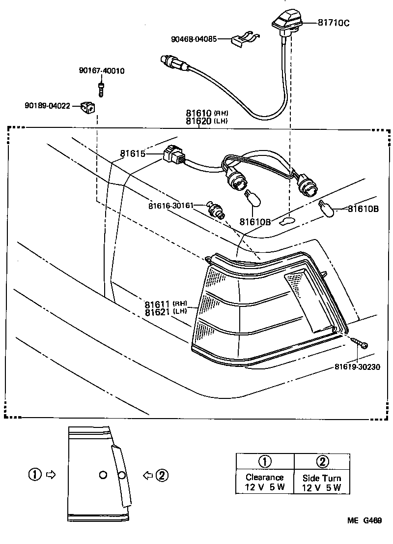  CROWN |  FRONT CLEARANCE LAMP