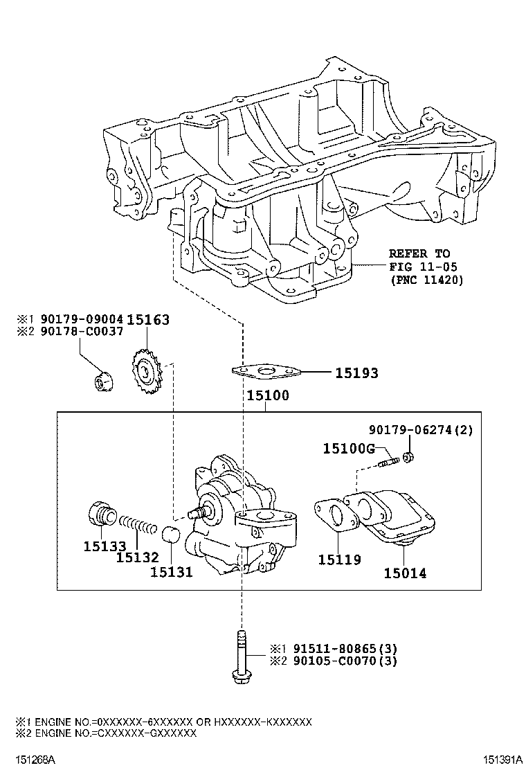  MARK X ZIO |  ENGINE OIL PUMP