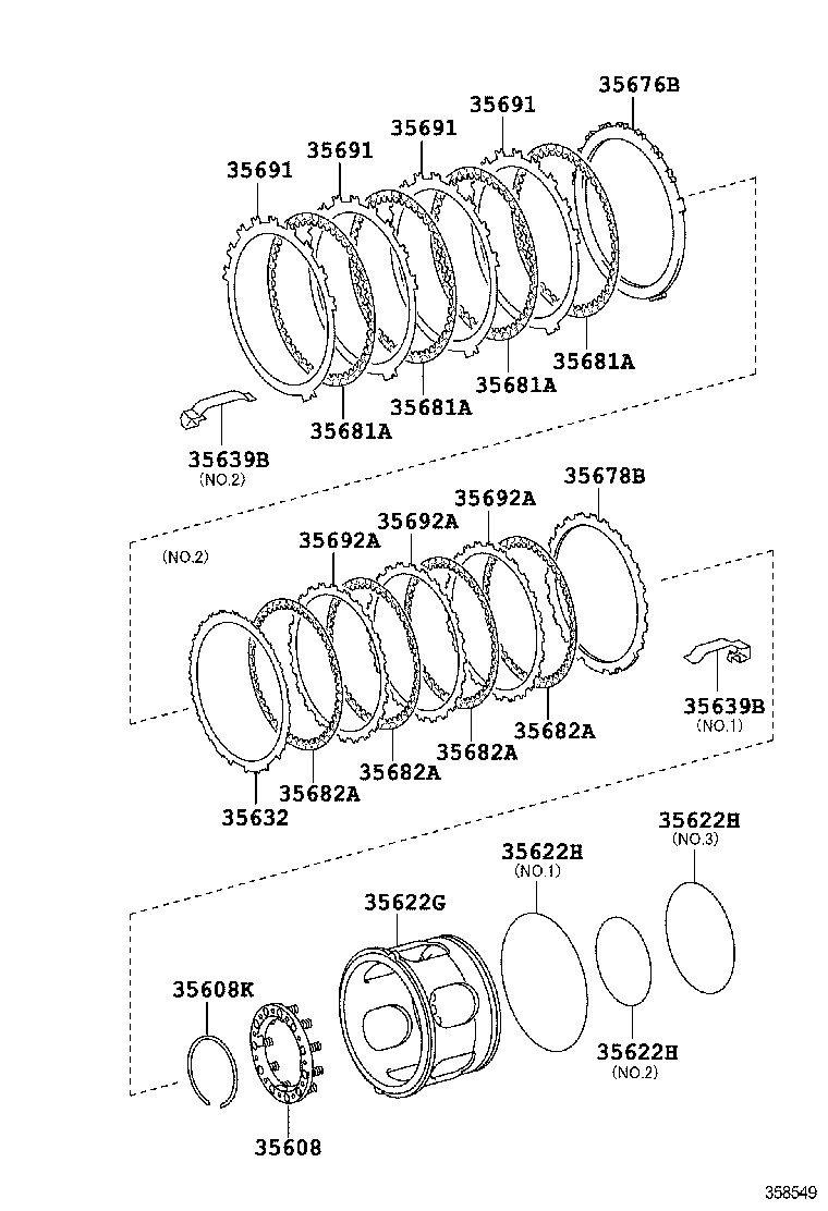  CROWN HYBRID |  CENTER SUPPORT PLANETARY SUN GEAR ATM