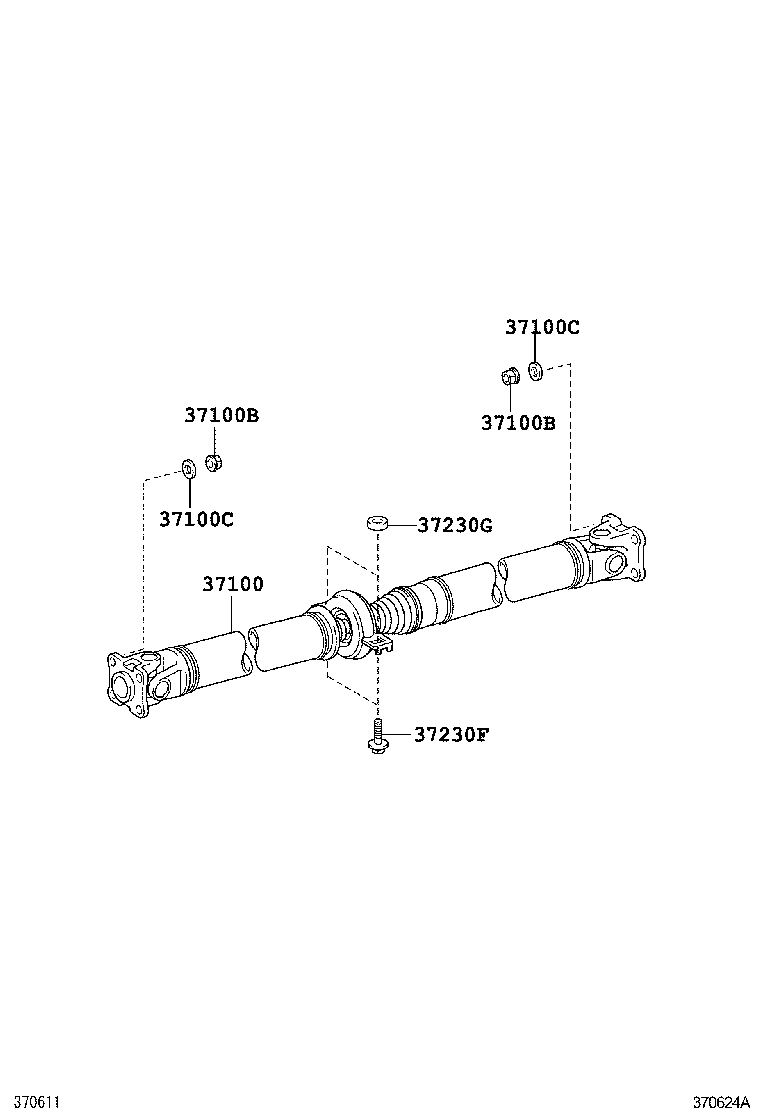  MARK X ZIO |  PROPELLER SHAFT UNIVERSAL JOINT