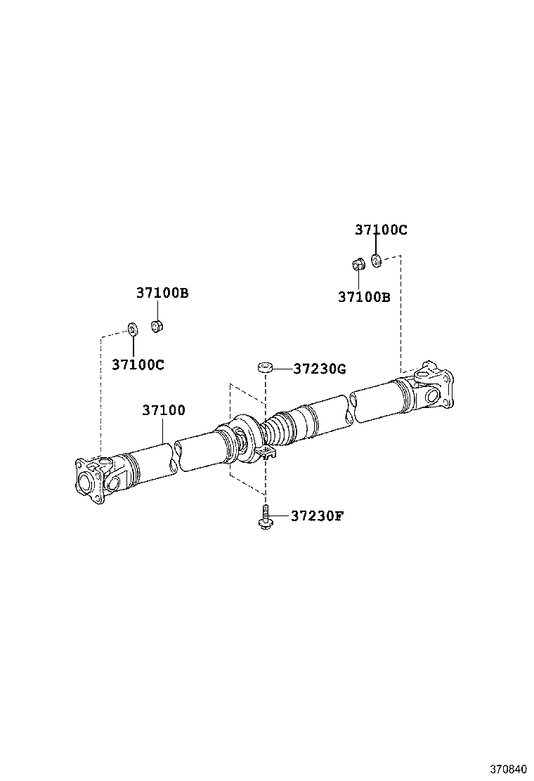  HARRIER |  PROPELLER SHAFT UNIVERSAL JOINT