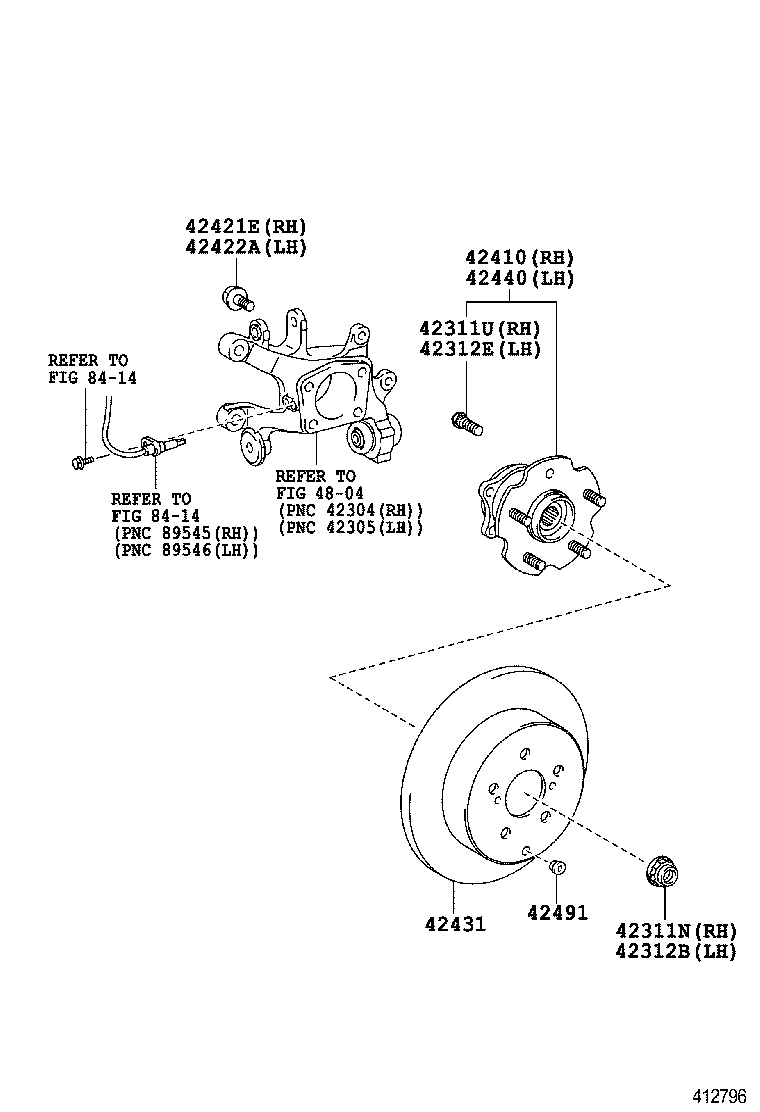  MARK X ZIO |  REAR AXLE SHAFT HUB