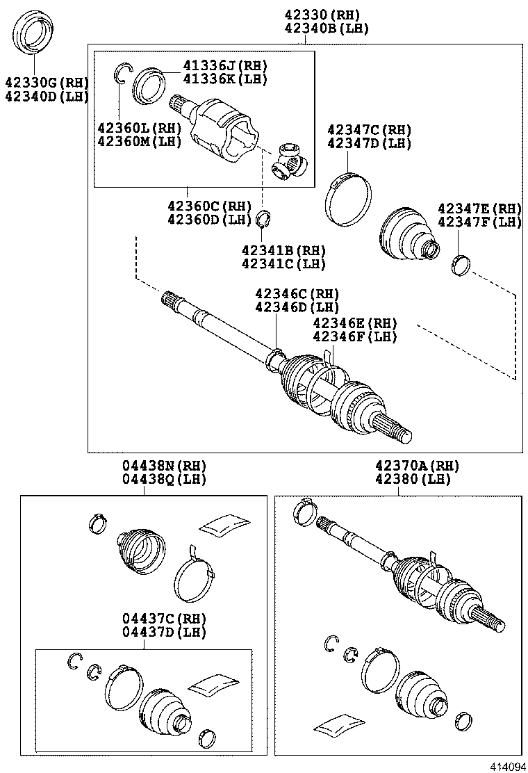  HARRIER |  REAR AXLE SHAFT HUB