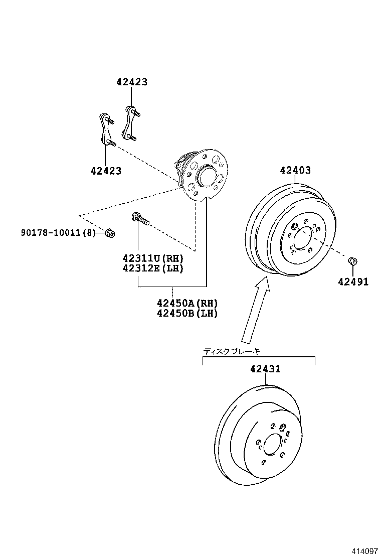  NOAH VOXY |  REAR AXLE SHAFT HUB