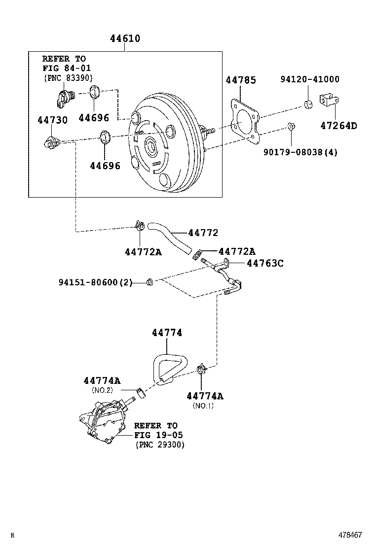  AURIS |  BRAKE BOOSTER VACUUM TUBE