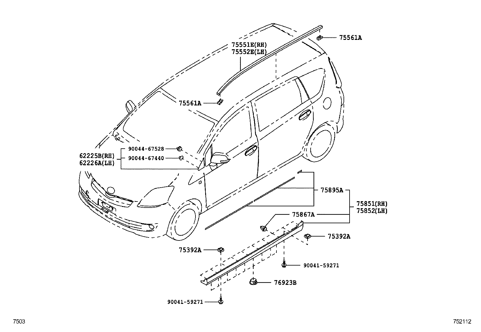  PASSO SETTE |  SIDE MOULDING