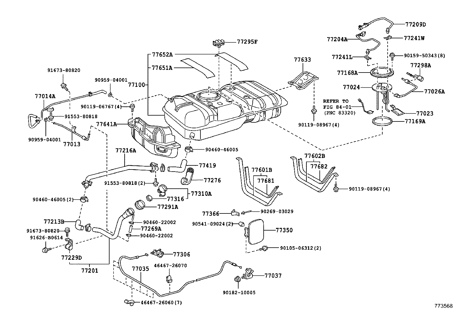  HIACE REGIUSACE |  FUEL TANK TUBE