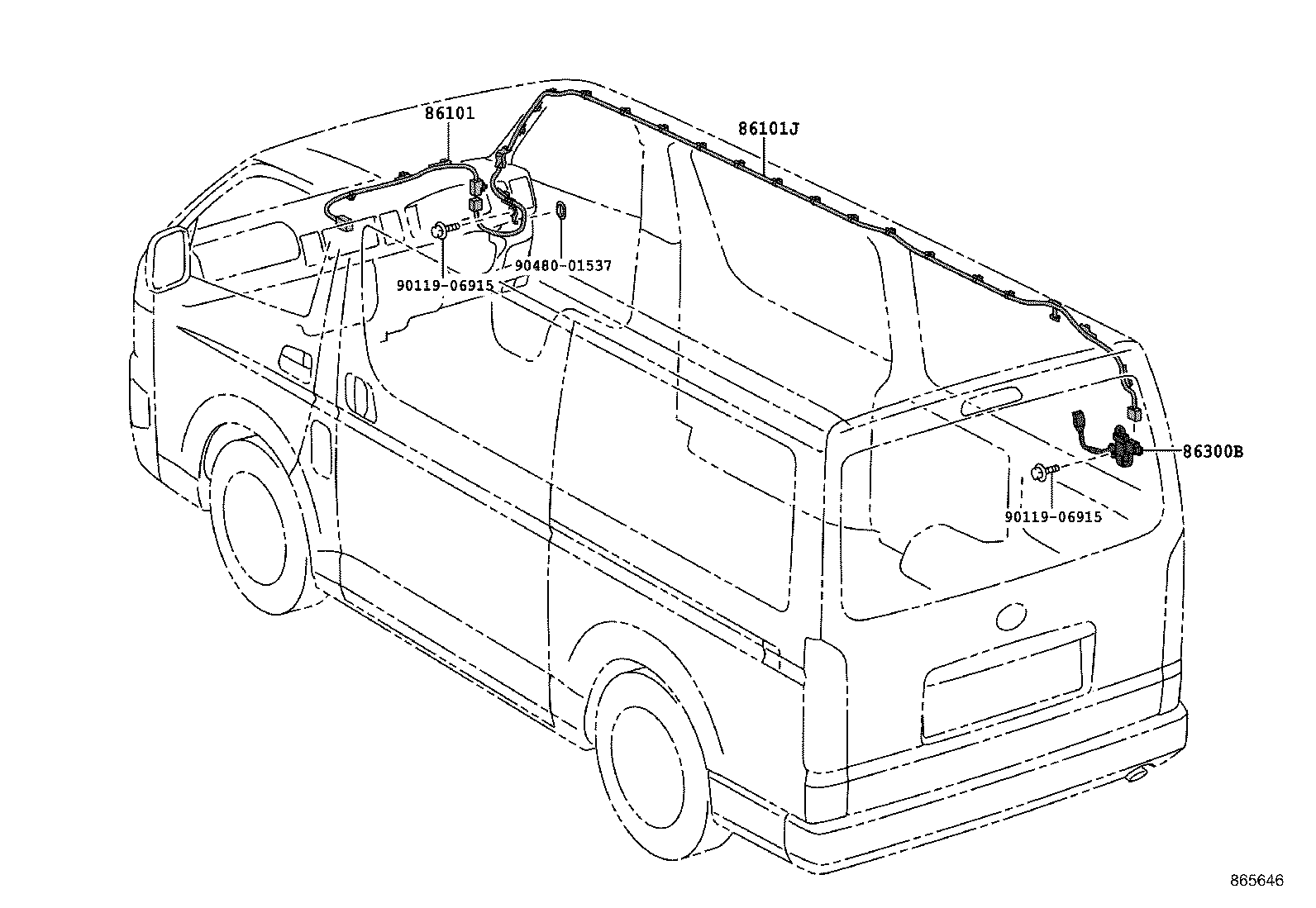  HIACE REGIUSACE |  ANTENNA