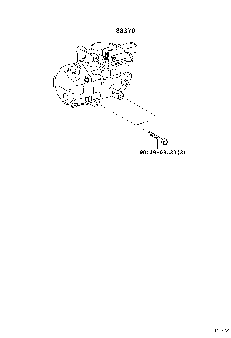  PRIUS A ALPHA |  HEATING AIR CONDITIONING COMPRESSOR