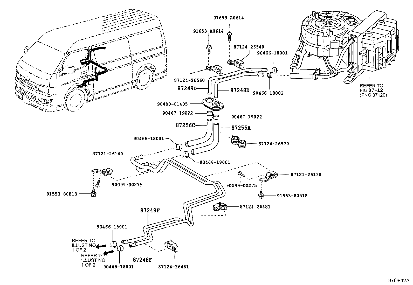  HIACE REGIUSACE |  HEATING AIR CONDITIONING WATER PIPING