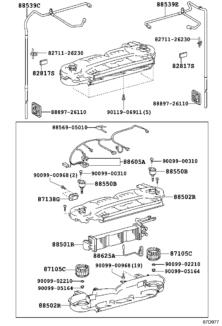  HIACE REGIUSACE |  HEATING AIR CONDITIONING COOLER UNIT