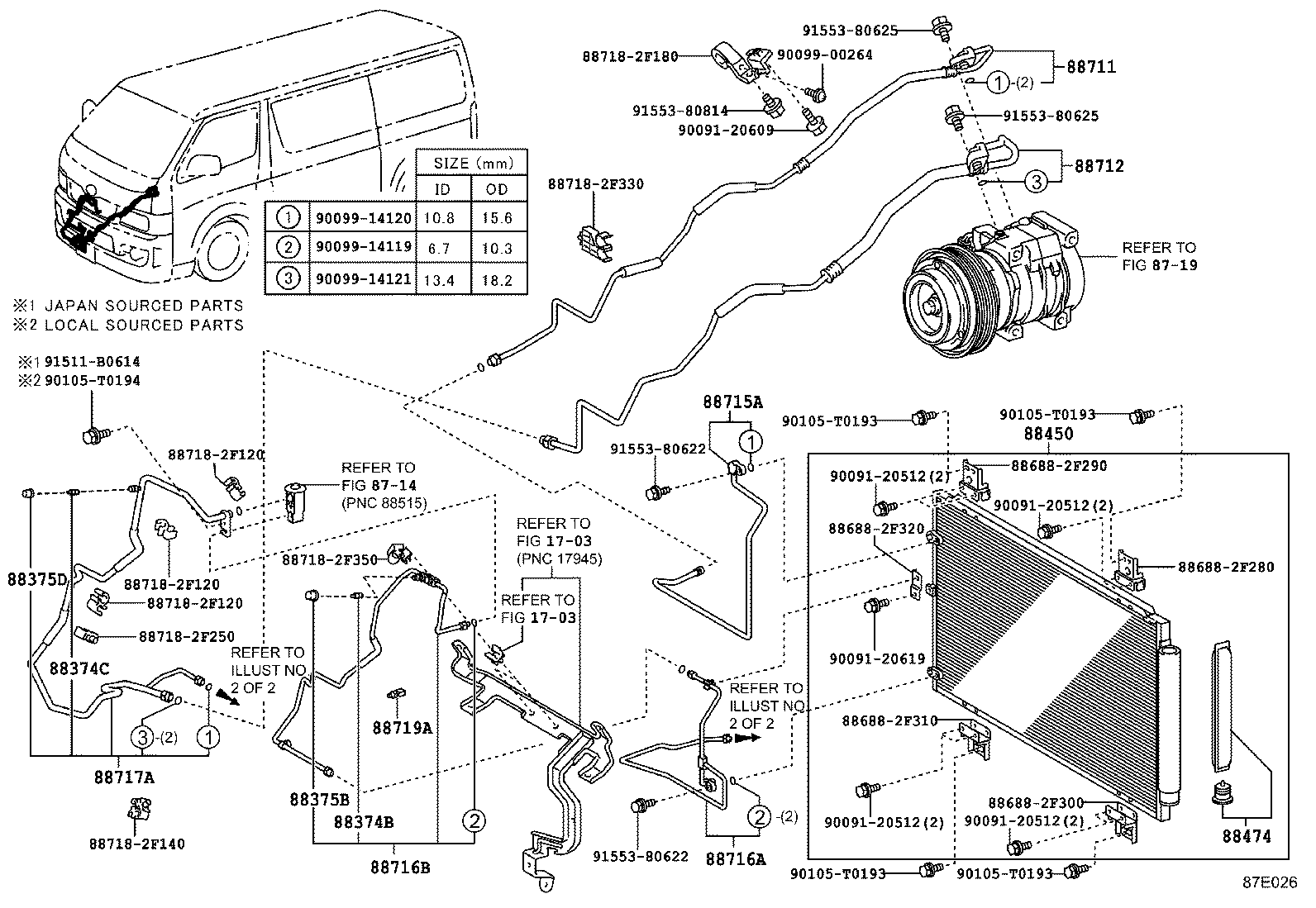  HIACE REGIUSACE |  HEATING AIR CONDITIONING COOLER PIPING