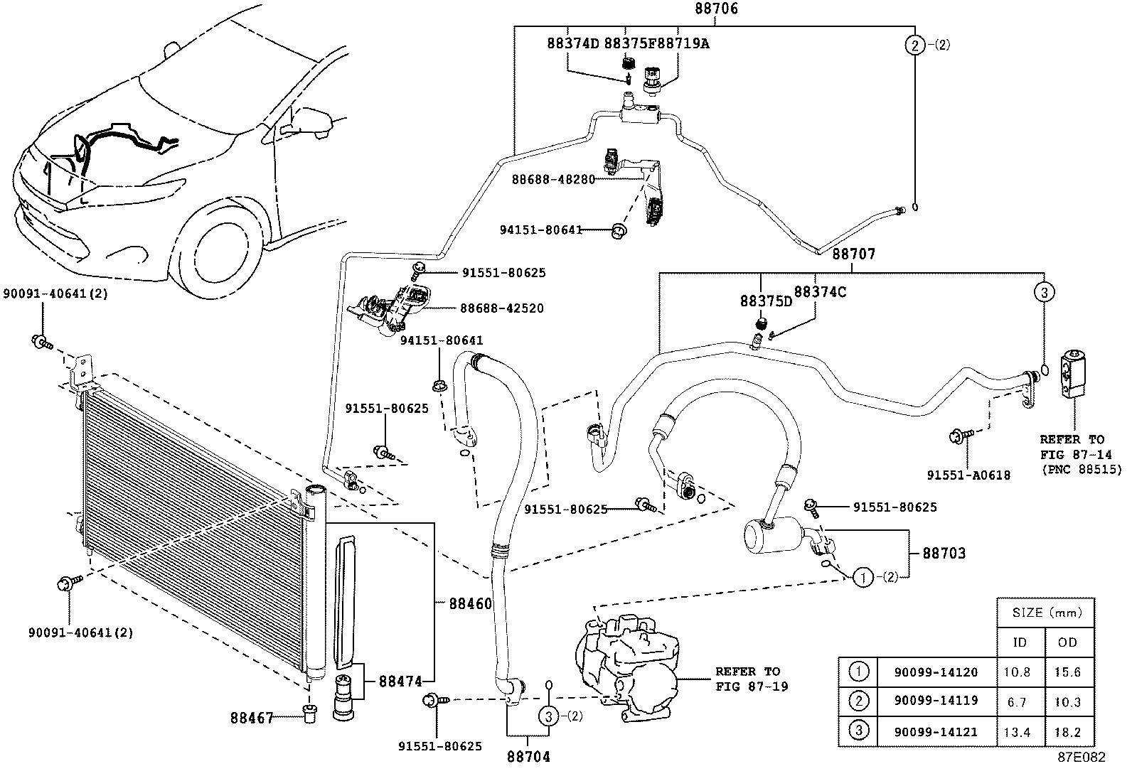  HARRIER |  HEATING AIR CONDITIONING COOLER PIPING