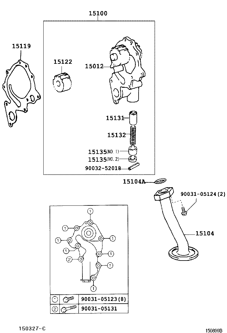  DYNA TOYOACE |  ENGINE OIL PUMP