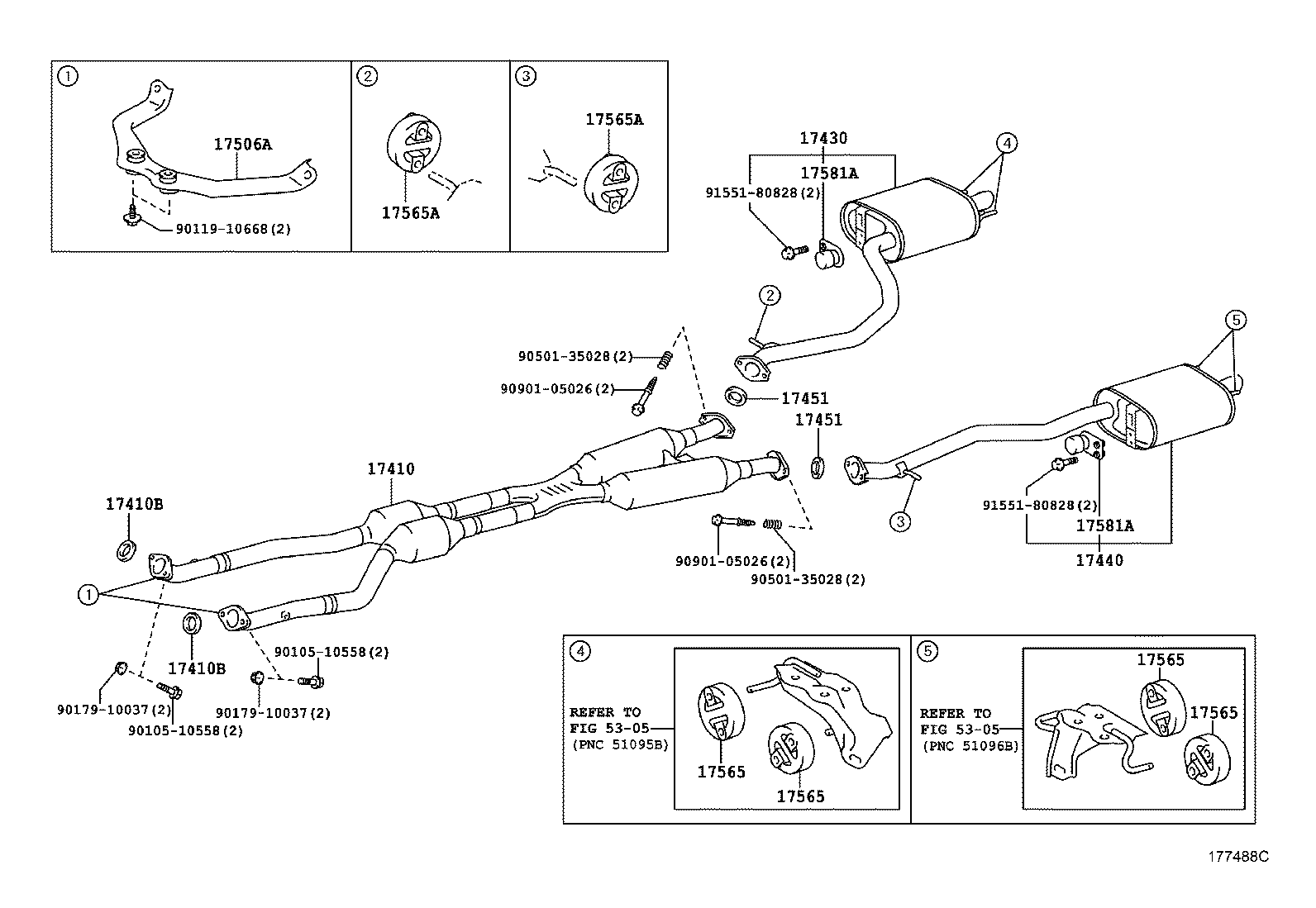  GS250 350 450H |  EXHAUST PIPE