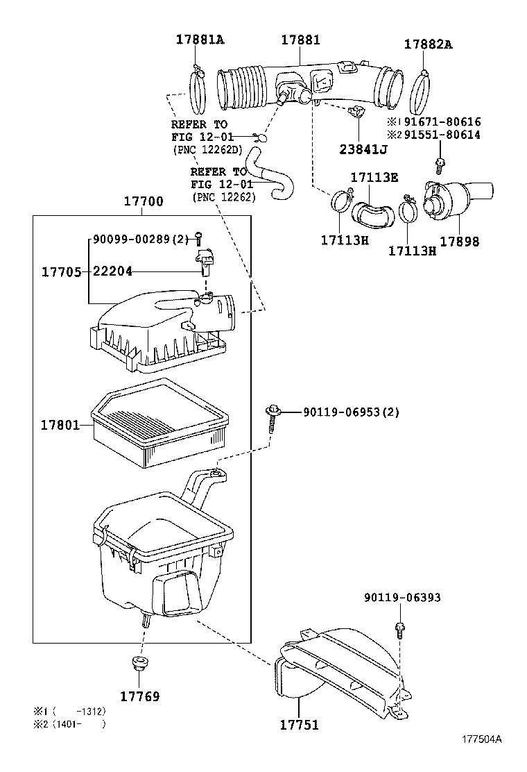  GS250 350 450H |  AIR CLEANER