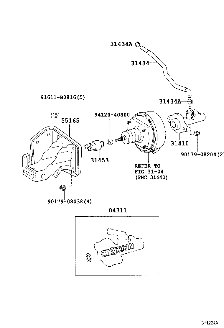  DYNA TOYOACE |  CLUTCH MASTER CYLINDER