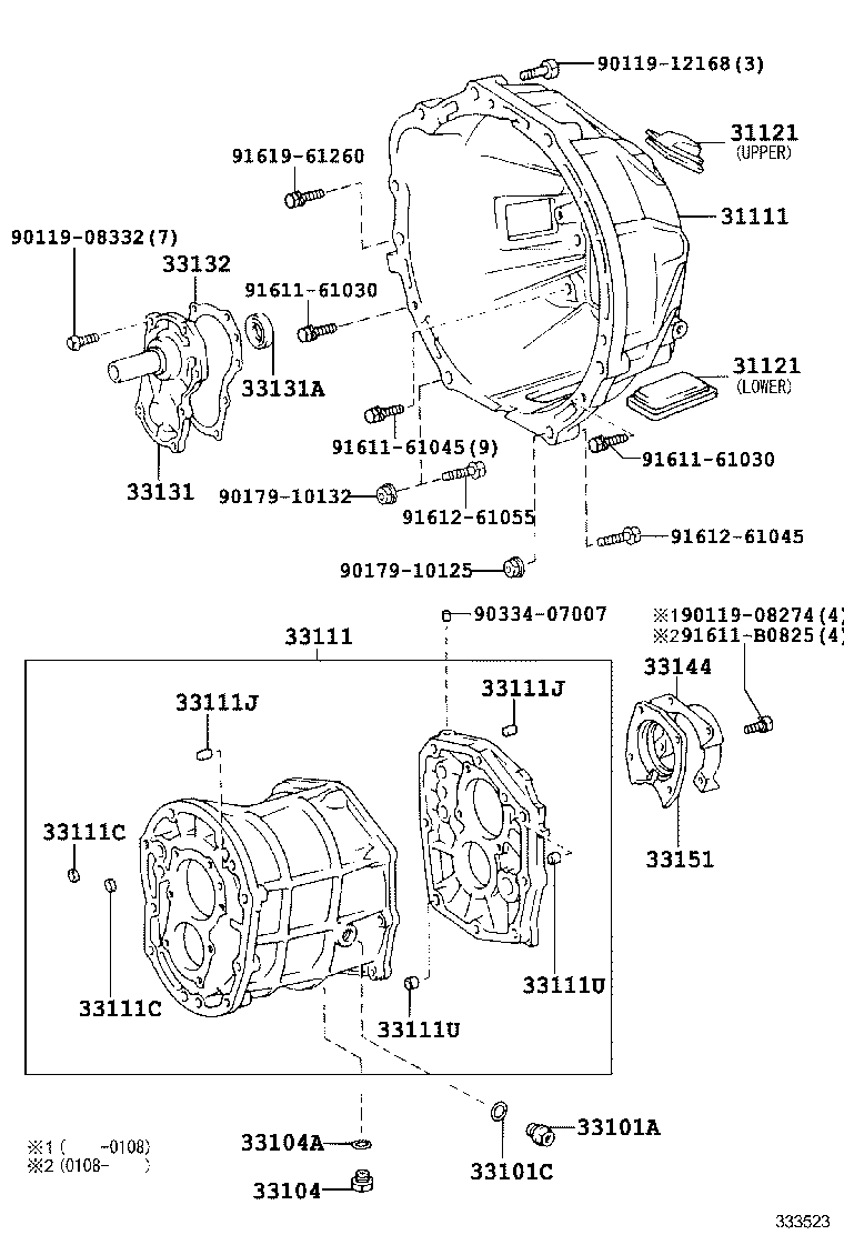  CROWN COMFORT SED |  CLUTCH HOUSING TRANSMISSION CASE MTM