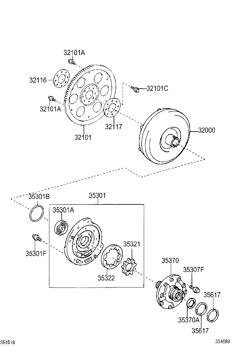  ISIS |  TORQUE CONVERTER FRONT OIL PUMP CHAIN ATM