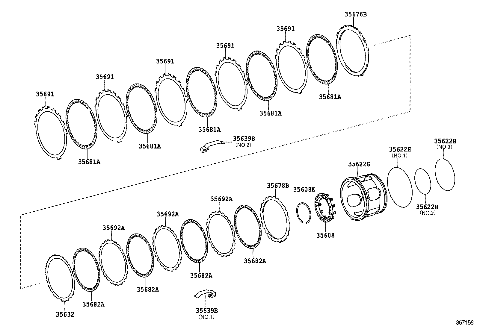  MAJESTA |  CENTER SUPPORT PLANETARY SUN GEAR ATM